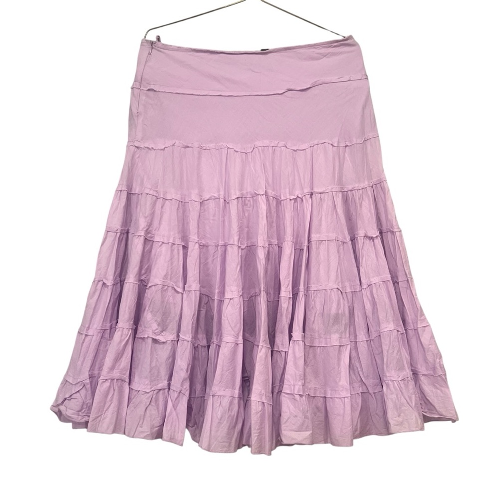 Lavender tiered A line skirt size L